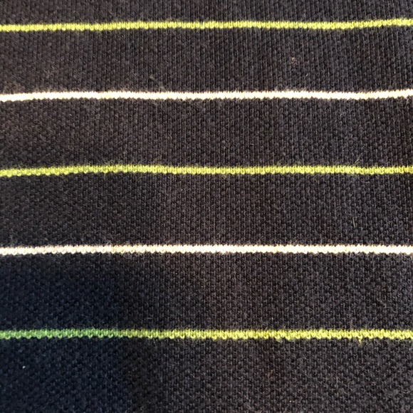 Izod Alternate Stripe Polo Shirt EUC - Picture 5 of 6